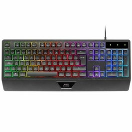 Mars Gaming MK124 Teclado Gaming Semimecánico Negro y Blanco