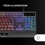 Mars Gaming MK124 Teclado Gaming Semimecánico Negro y Blanco