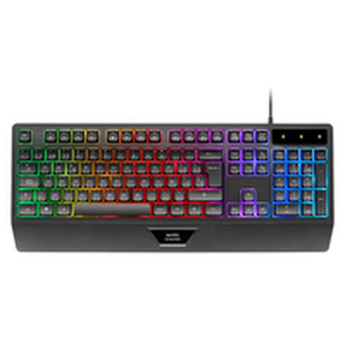 Mars Gaming MK124 Teclado Gaming Semimecánico Negro y Blanco Mars Gaming MK124 Teclado Gaming Semimecánico Negro y Blanco