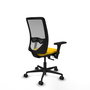 PIQUERAS Y CRESPO Silla de oficina Zulema con mecanismo Sincro/Traslack, Amarillo y Gris