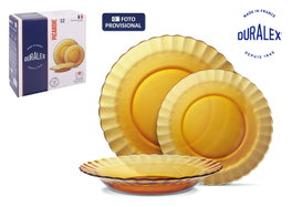 Duralex Vajilla Picardie Ambar 12pc