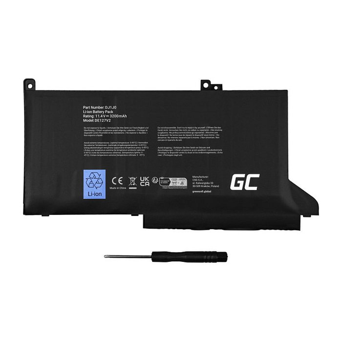 Green Cell DE127V2 Batería para Dell Latitude 7280 7290 7380 7390 7480 7490