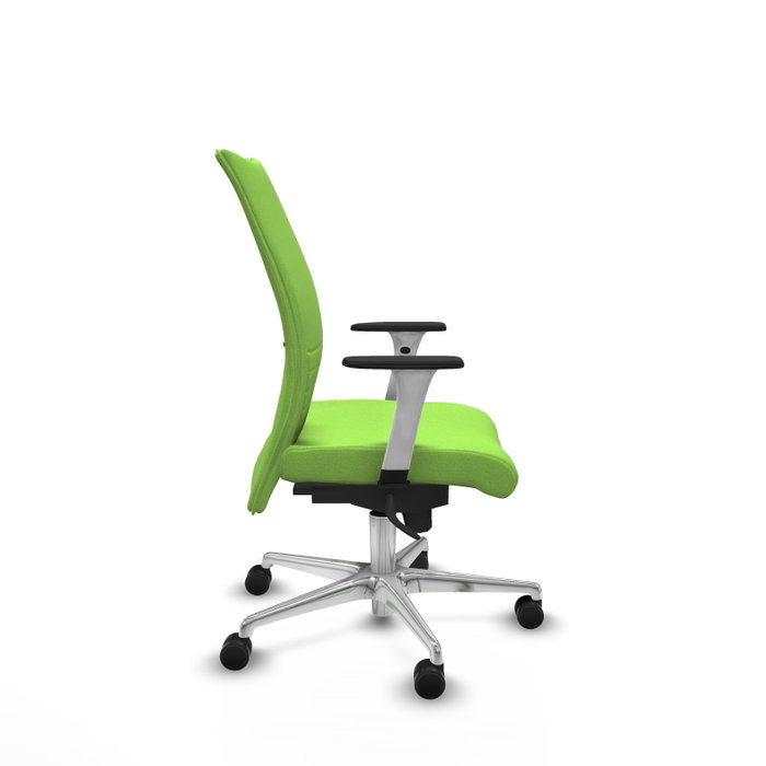 PIQUERAS Y CRESPO Silla Albacete confidente color Pistacho con mecanismo Sincro y base de aluminio PIQUERAS Y CRESPO Silla Albacete confidente color Pistacho con mecanismo Sincro y base de aluminio