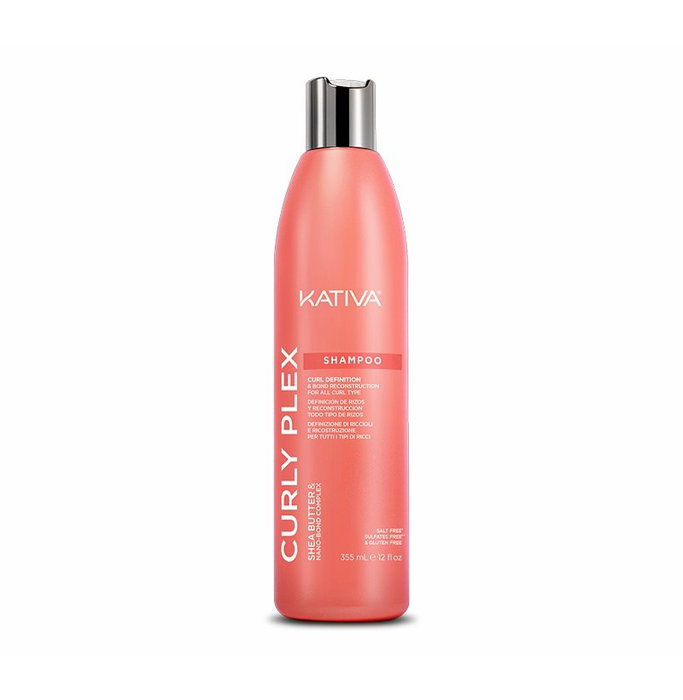 Kativa Curly Plex Champú Definidor de Rizos 355 ml
