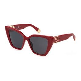 Furla SFU879-5409LB Gafas de sol para mujer en Rojo y Gris