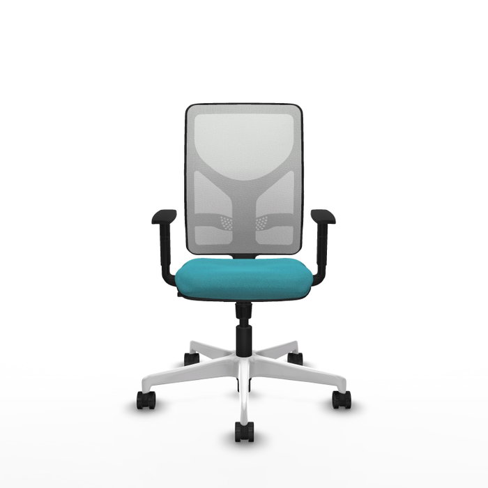 PIQUERAS Y CRESPO Silla de oficina Motilla con mecanismo Sincro, Turquesa y Blanco PIQUERAS Y CRESPO Silla de oficina Motilla con mecanismo Sincro, Turquesa y Blanco