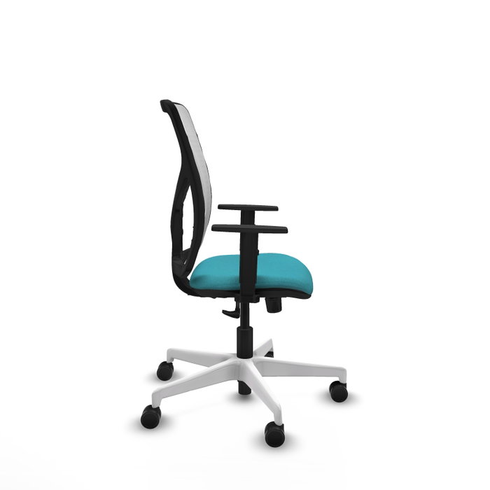 PIQUERAS Y CRESPO Silla de oficina Motilla con mecanismo Sincro, Turquesa y Blanco PIQUERAS Y CRESPO Silla de oficina Motilla con mecanismo Sincro, Turquesa y Blanco