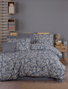 L'essentiel linge de maison Juego Funda Edredón Doble Ranforce 100% Algodón 140 Hilos Gris, Beige y Blanco 200x220 cm