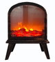 DKD Home Decor Chimenea LED Negro 31x15x41 cm