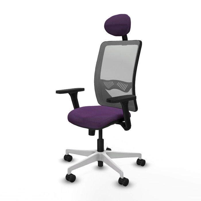 PIQUERAS Y CRESPO Silla de oficina Zulema con mecanismo Sincro, Morado y Gris PIQUERAS Y CRESPO Silla de oficina Zulema con mecanismo Sincro, Morado y Gris