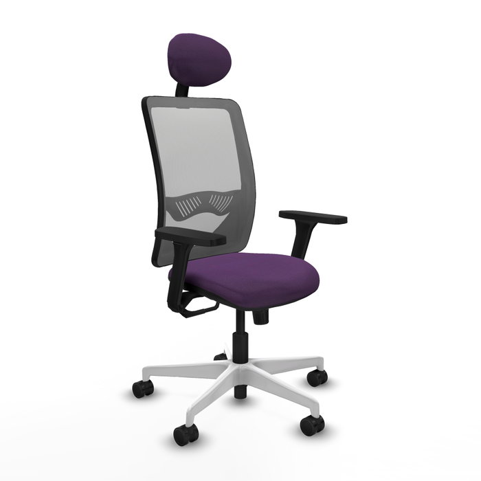 PIQUERAS Y CRESPO Silla de oficina Zulema con mecanismo Sincro, Morado y Gris PIQUERAS Y CRESPO Silla de oficina Zulema con mecanismo Sincro, Morado y Gris