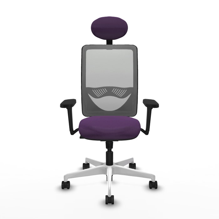 PIQUERAS Y CRESPO Silla de oficina Zulema con mecanismo Sincro, Morado y Gris PIQUERAS Y CRESPO Silla de oficina Zulema con mecanismo Sincro, Morado y Gris