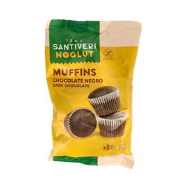 SANTIVERI Muffins De Chocolate Negro Sin Gluten 210Gr