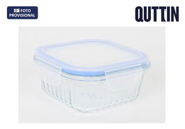 Inde Fiambrera Cuadrada Hermética Textury 14 x 14 x 6.5 cm 550 ml (12 Unidades)