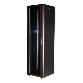 ROLINE Rack de Red 19 Pulgadas (42U) Bastidor Independiente, Vidrio Negro, 600x600 mm, 600 kg, 26.21.0211
