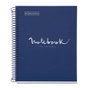 Miquelrius Set de 5 Cuadernos Espiral Emotions Notebook 1 A5 Cuadriculado Azul Marino