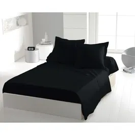 Home Linge Passion HP72093 Sábana Plana Microfibra 82g 240x300 cm Negra