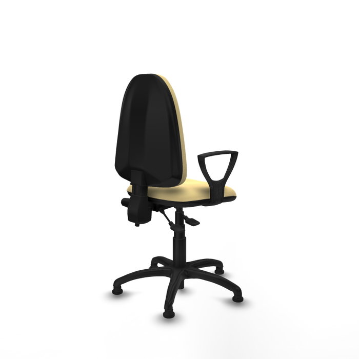 PIQUERAS Y CRESPO Silla de oficina Aýna Crema con brazos fijos PIQUERAS Y CRESPO Silla de oficina Aýna Crema con brazos fijos