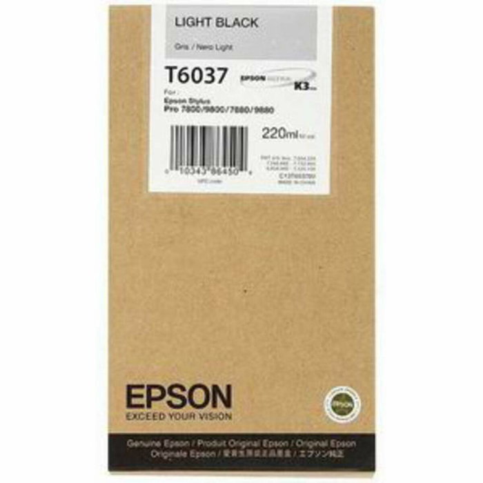 Epson Cartucho Negro Claro T6037 220ml para Stylus Pro 7800/7880/9800/9880