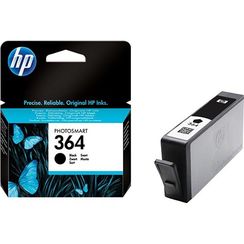 HP Cartucho de tinta original 364 Negro