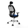 PIQUERAS Y CRESPO Silla de oficina Jorquera Azul y Gris