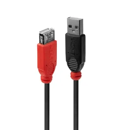 Lindy Cable de Extensión Activo USB 2.0 Slim 5m USB A a USB A Negro