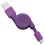 Be Mix Cable Retráctil USB para Carga y Sincronización, Colores Surtidos, 70 cm