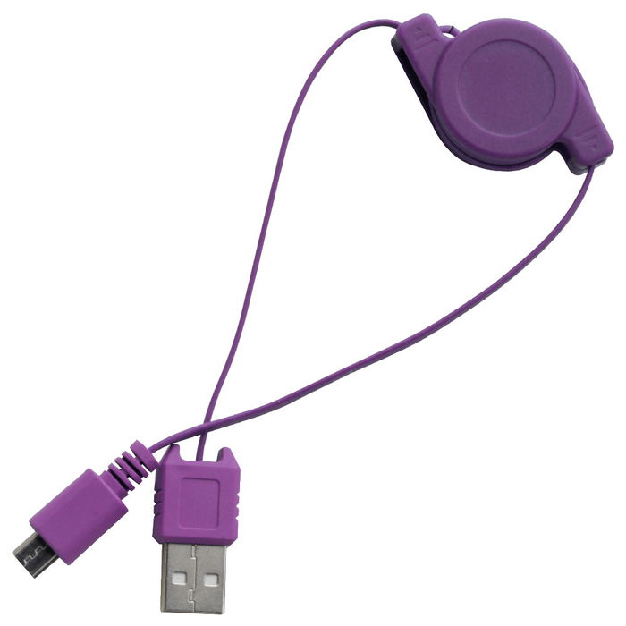 Be Mix Cable Retráctil USB para Carga y Sincronización, Colores Surtidos, 70 cm