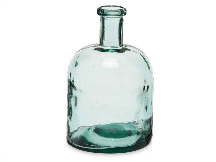 Giftdecor Botella Decorativa Vidrio Ancha Transparente 15x24x15cm 2.25 L (Set de 6)