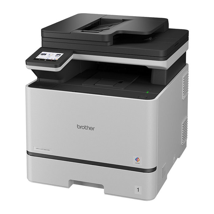 Brother MFC-L8730CDW - Impresora Multifunción Color Laser 4 en 1 con Escáner Plano, WiFi, Duplex Automático, 31 ppm A4, Bandeja 250 Hojas, Color Gris
