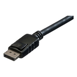 ROLINE Cable DisplayPort a DisplayPort (ST-ST) 10 metros, versión 1.2, resolución 4096 x 2560 px a 60 Hz, negro, referencia 11.04.5766
