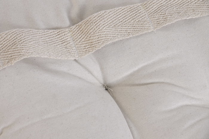 DKD Home Decor Cabecero de Cama de Yute y Algodón 90x10x60 Natural Marrón