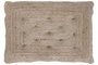 DKD Home Decor Cabecero de Cama de Yute y Algodón 90x10x60 Natural Marrón