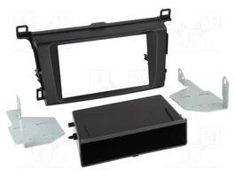 ACV Bastidor de montaje de radio para Toyota RAV4 2013-2018, 2 DIN, negro