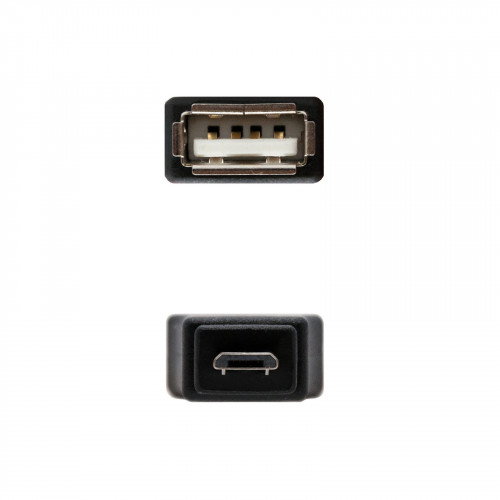 Adaptador Nanocable 10.02.0004/ USB Hembra - Micro USB Macho