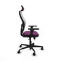 PIQUERAS Y CRESPO Silla de oficina Jorquera Sincro/Traslack Morado y Blanco