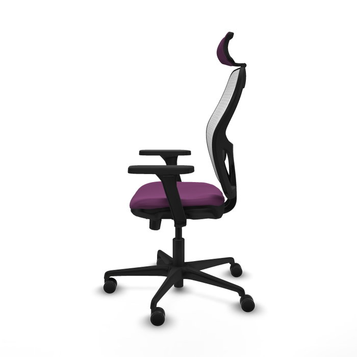PIQUERAS Y CRESPO Silla de oficina Jorquera Sincro/Traslack Morado y Blanco