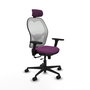 PIQUERAS Y CRESPO Silla de oficina Jorquera Sincro/Traslack Morado y Blanco