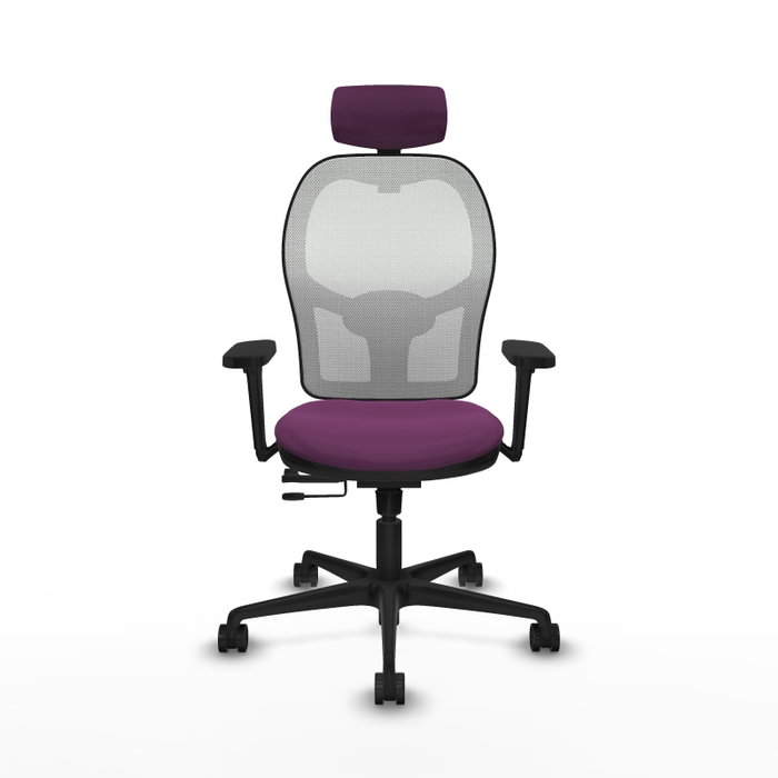 PIQUERAS Y CRESPO Silla de oficina Jorquera Sincro/Traslack Morado y Blanco