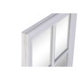 DKD Home Decor Espejo Ventana de Paulownia y Cristal Blanco Envejecido