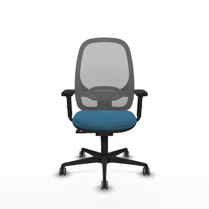 PIQUERAS Y CRESPO Silla de oficina Cilanco con mecanismo Sincro, Verde petróleo y Gris PIQUERAS Y CRESPO Silla de oficina Cilanco con mecanismo Sincro, Verde petróleo y Gris