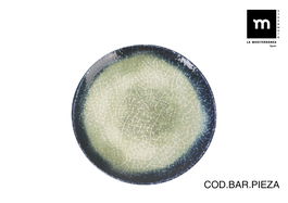 La Mediterranea Plato Postre Olaf Ø20 cm Monaco Brillo (12 Unidades)