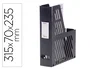 Archivo 2000 Revistero Boxer Cajetín con Tarjetero Identificador Negro 240x75x315 mm