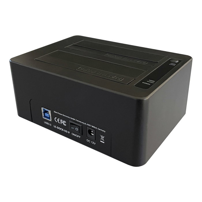 LC-Power LC-DOCK-U3-V Docking Station para HDD/SSD SATA con función de clonación LC-Power LC-DOCK-U3-V Docking Station para HDD/SSD SATA con función de clonación
