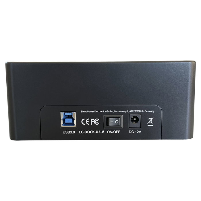LC-Power LC-DOCK-U3-V Docking Station para HDD/SSD SATA con función de clonación LC-Power LC-DOCK-U3-V Docking Station para HDD/SSD SATA con función de clonación