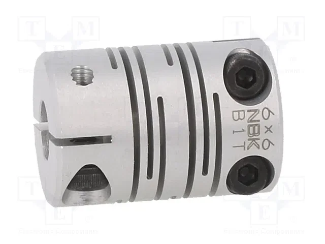ELESA+GANTER Embrague de Aluminio Ø 16mm/Ø1 16mm/Ø2 6mm