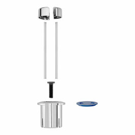 Roca Kit de doble pulsador corto para mecanismo de descarga D1D AH0002100R Cromado