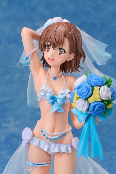 A-DIMENSION A Certain Scientific Railgun T Estatua Mikoto Misaka Wedding Swimsuit Ver. 1/7