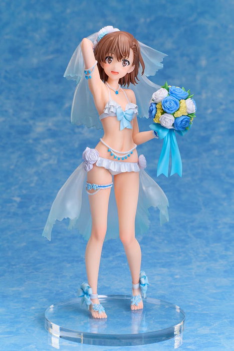 A-DIMENSION A Certain Scientific Railgun T Estatua Mikoto Misaka Wedding Swimsuit Ver. 1/7