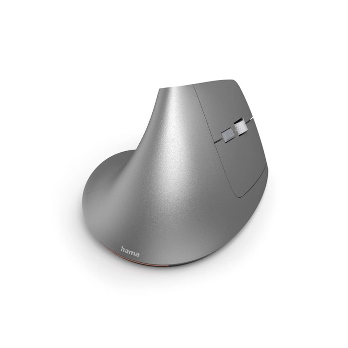 Hama EMW-700 Ratón Vertical Ergonómico Gris